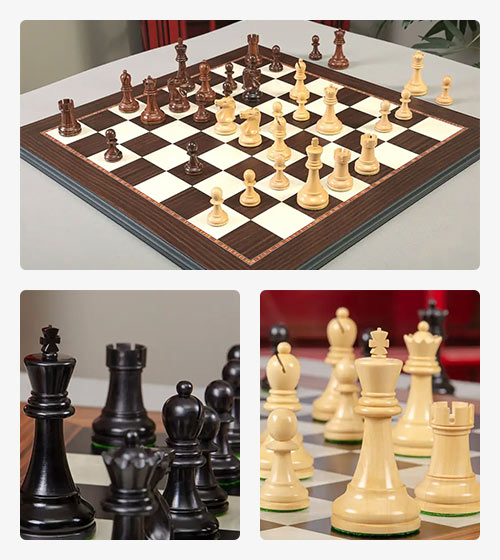 The Fischer Spassky 1972 Series Commemorative Chess Pieces