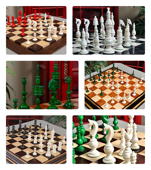 Luxury Bone Chess Pieces 