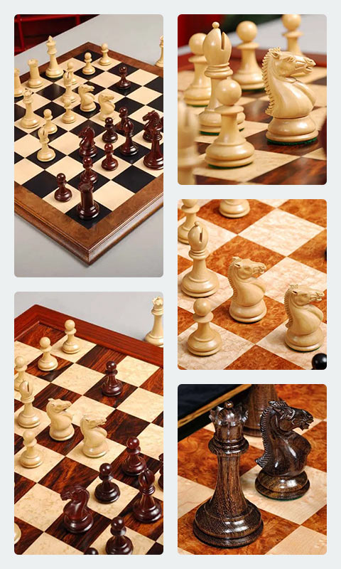 The Hastings Series Luxury Chess Pieces - 4.0" King