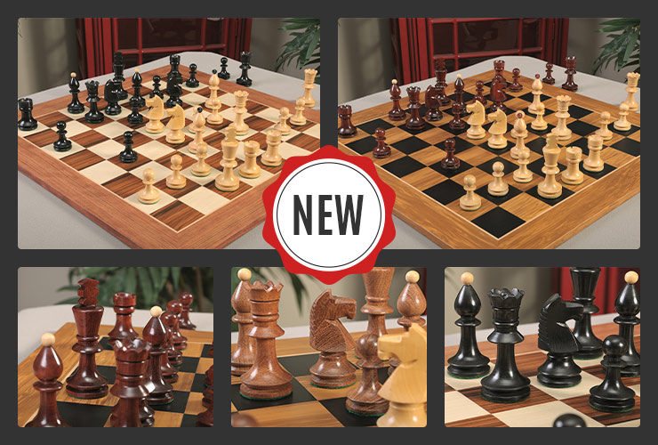 The House of Staunton is Proud to Introduce the Brand NEW Hungarian II Series Chess Pieces, Featuring a 3.875" King