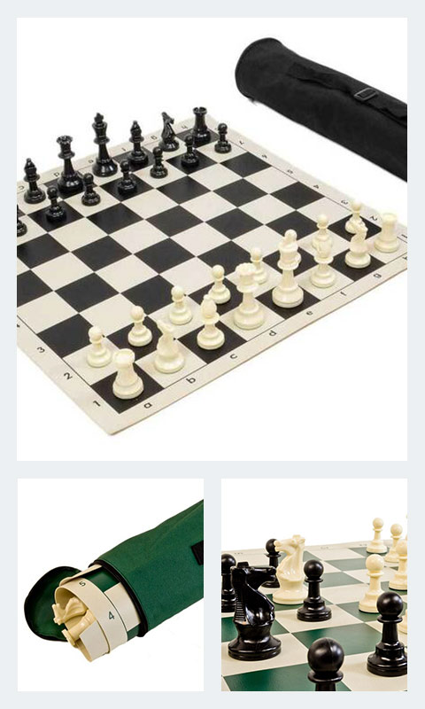 Triple Weighted Archer Chess Set Combo
