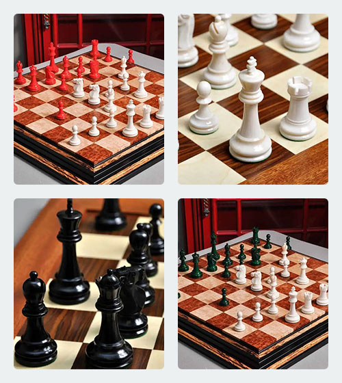 The Teramo Series Luxury Chess Set - 4.4 King