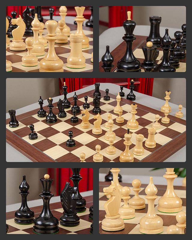 Our Featured Chess Set of the Week - The French Regence Series Chess Pieces  - 4.4 King Height - The House of Staunton