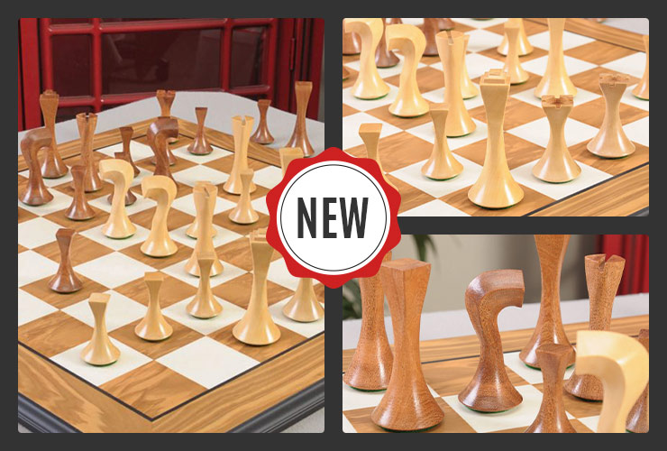 Introducing the Moderne Series Chess Pieces - 3.75" King